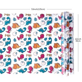 HYANG Dinosaur TPU Fabric Clear Jelly Vinyl Roll: 30cm x 135cm TPU Fabric For Making Handbags, Earrings, DIY Projects (Oviraptor)