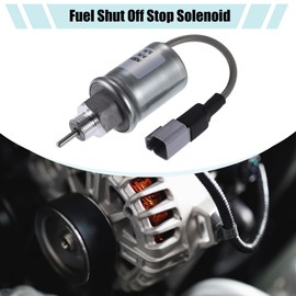 A ABSOPRO Fuel Barrier Stop Solenoid Valve for Caterpillar Silver Tone
