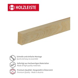 Gedotec Wooden Strips - Wooden Boards for Building Craft Blocks 100 cm Long | 5 Pieces 5 x 40 mm | Basic | Versatile Wood for Crafts of Various Objects - for Windowsill Cladding Interior