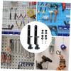 FELTECHELECTR 1 Set Perfboard Mounting Clips Pegboards Shelving Hooks Retainer
