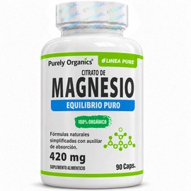 Citrato de Magnesio 420 mg por cápsula, Alta biodisponibilidad  Con Piperina (Pimienta Negra) para mayor Absorción  Impulsa tu Salud y Vitalidad con  