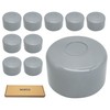 SKIR'CO Pack of 10 Fence Post Caps Round 51 mm