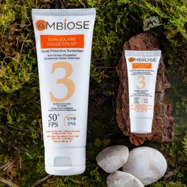 Protector Solar Facial Rejuvenecedor Ambiose, FPS 50, Efecto Mate, Hidratante, Rostro, Todo Tipo de Piel, Toque Seco, Uso Diario, Ultraligero, No graso