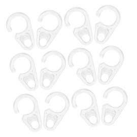 HOMSFOU 30PCS Curtain Ring Clips:Plastic curtain hooks for wooden and metal rings, easy to install and remove, invisible design, perfect for home decoration