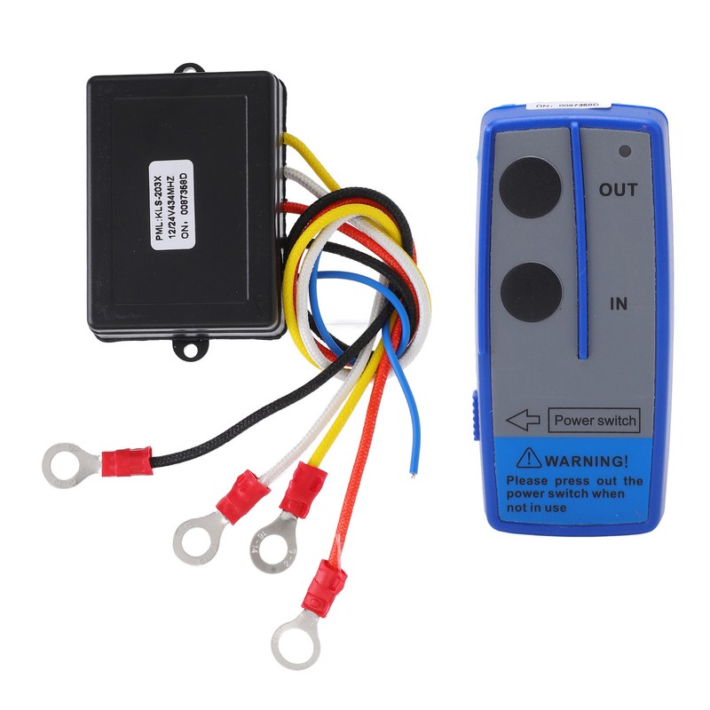 Wireless Winch Remote Control Kit 434MHZ Receiver 12V 24V Switch