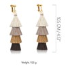 Clip on Earrings, Lightweight Colorful Layered Tassel Bohemian Statement Tiered