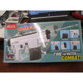 PIXATA Motorized Water Blaster REMOVABLE MAGAZINE High Capacity WHITE