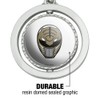 GRAPHICS & MORE Power Rangers White Ranger Helmet Keychain Spinning