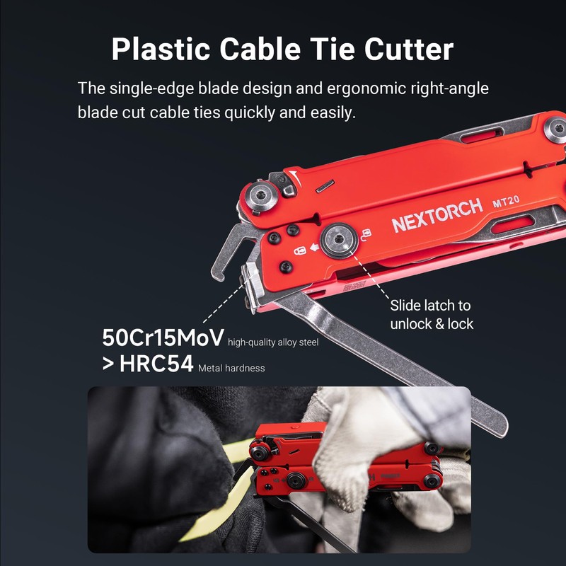 NEXTORCH PIONEER MT20 14-IN-1 Multi-tools Full-Size,Versatile Multi-tool Set with Scissors