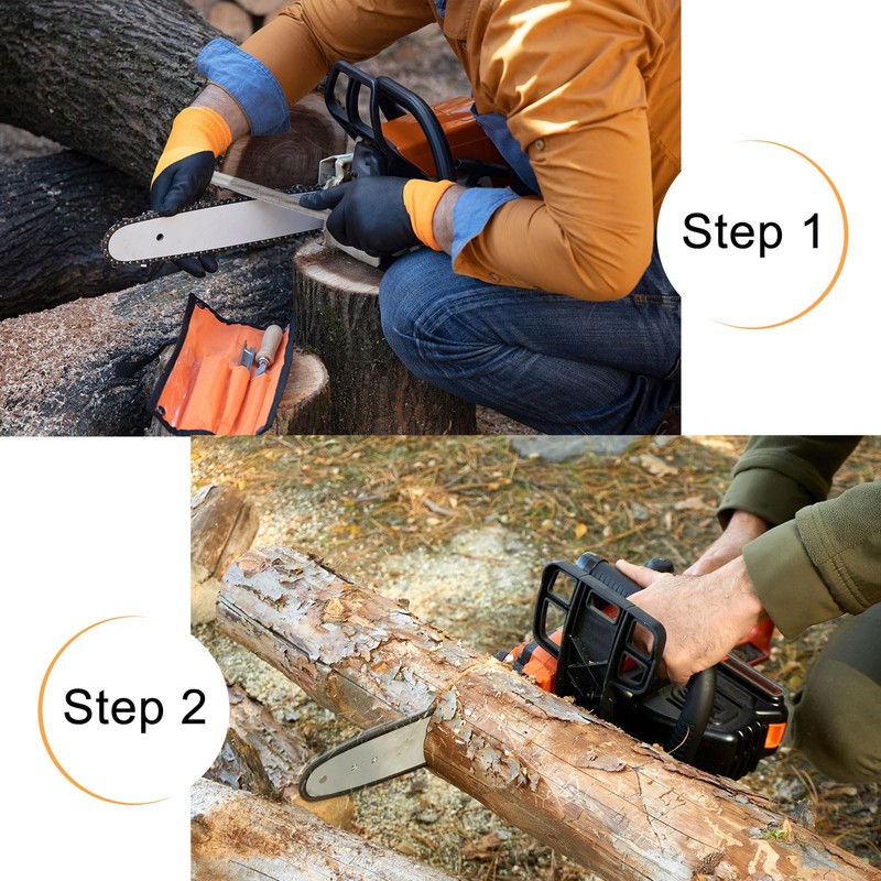 sourcing map 3pcs Chainsaw File, 13/64"(5.2mm) Round Sharpening Hand Files