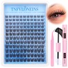 TNFVLONEINS Natural Lash Clusters Kit Wispy Lash Extension Kit C