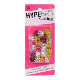 SCUNCI HYPE HAIR 30PK MIXED METAL CUFFS