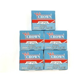 Crown 500 medias cuchillas de afeitar LORD CROWN para navajas de afeitar de peluquería