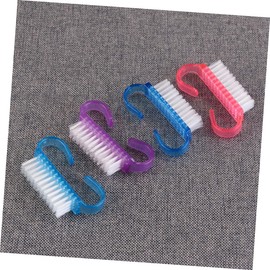 Ipetboom 5PC Small Nail Brush Soft Bristle Hand Brush for Cleaning Nails Hands Feet Handle Random Color Assortment Random Color