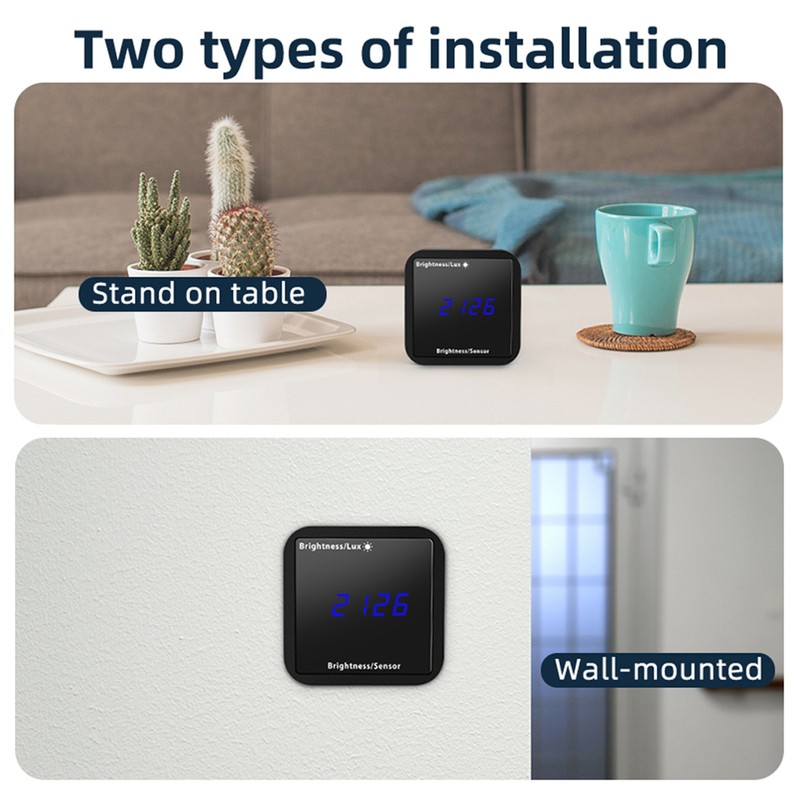 Tuya ZigBee Intelligent Light Detector Temperature & Humidity Sensor with
