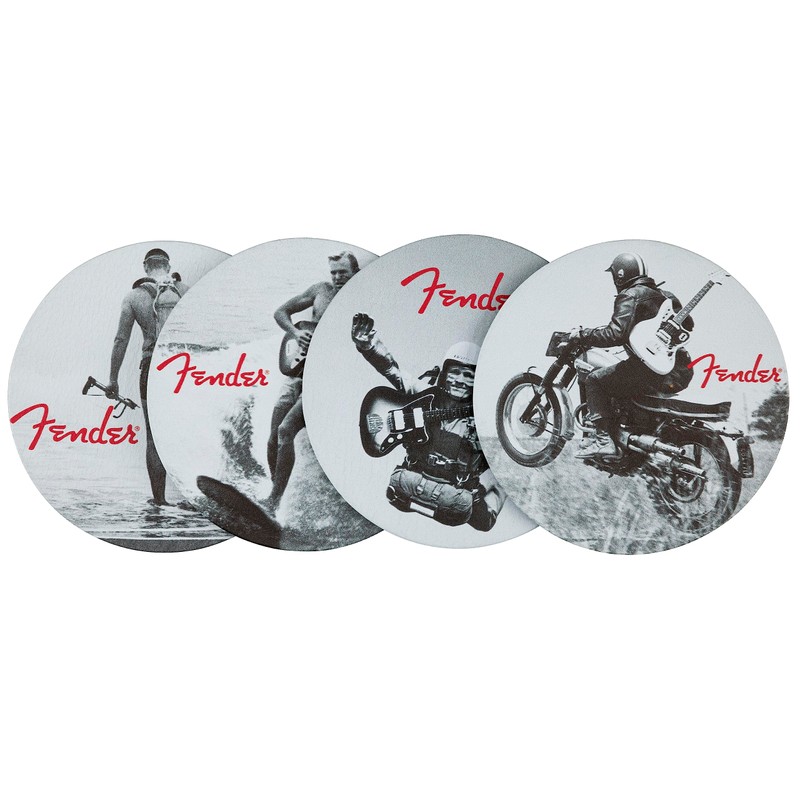 Fender Vintage Ads 4-PK Coaster Set