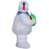 Gemmy Airblown Inflatable Stay Puft w/Pumpkin Ghostbusters, 3.5 ft Tall,