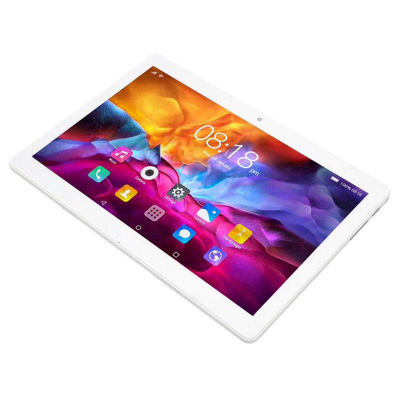 10.1in Tablet Silver 5G WiFi Calling for Android 12 6GB