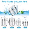 GZcaiyun Pack of 4 Airless Pump Dispensers, Acrylic Cream Dispenser