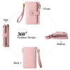 SENDEFN Purses for Women, Medium Size, Triple Foldable Leather Purse,