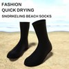 FIBER SPACE Snorkeling Beach Socks, 2mm Neoprene, Medium/Long, Non-Slip (US,