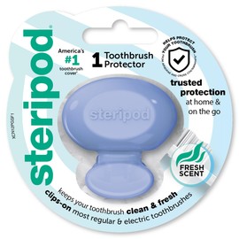 Steripod Clip-On Toothbrush Protector, Keeps Toothbrush Fresh and Clean, Fits Most Manual and Electric Toothbrushes, 1 Count