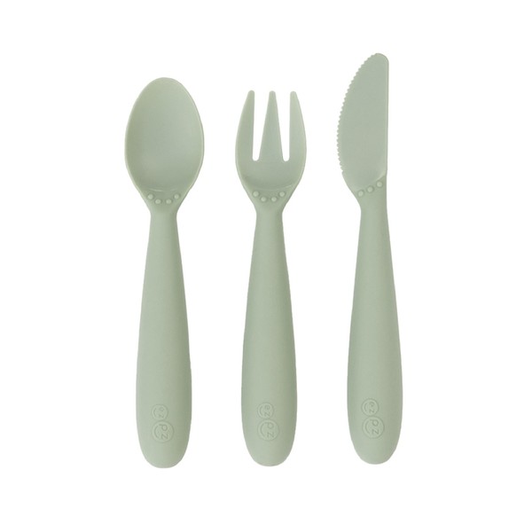 ezpz Happy Utensils Sage Ages 24+ Months