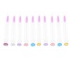 minkissy Spiral Head Mascara Wands ABS Tube Colorful Eyelash Brush