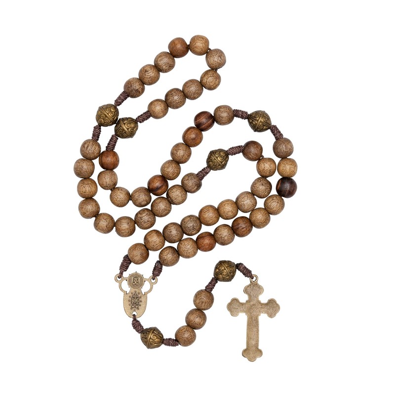 Intercession™ Our Father Sacred Handmade Solid Wood Rosary (Our Lady