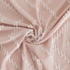 Extra Long Pink Boho Shower Curtain with White Tassel, Woven