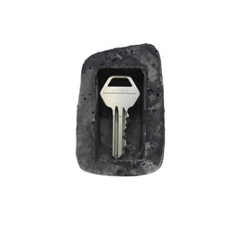 Key Hiding Place Stone Look - Hiding Stone with Secret Compartment for Spare Keys, Deceptively Real & Weatherproof, Ideal for Garden, Home & Travel