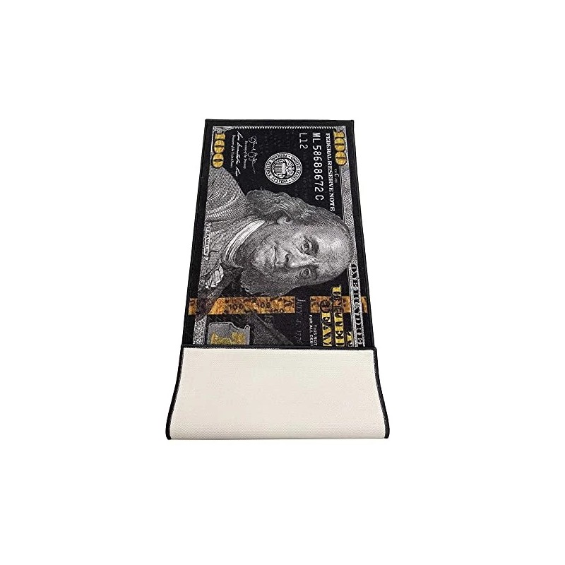 Huahoo Black Money Rugs 100 Dollar Bill Area Rug Door