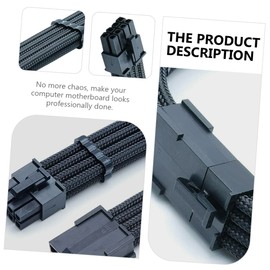 FELTECHELECTR Computer Motherboard Extension Wire 8pin 30cm Nylon Braided Power Supply Cord Organize Connections