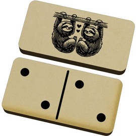 Azeeda 'Sloths In Love' Domino Set & Box (DM00043339)
