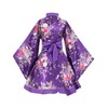 Japanese Anime Women's Dance Kimono Robe Fancy Dress Yukata Silk