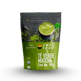 Zen Tea Té Verde Matcha Natural y Orgánico Sin Azúcar 100g