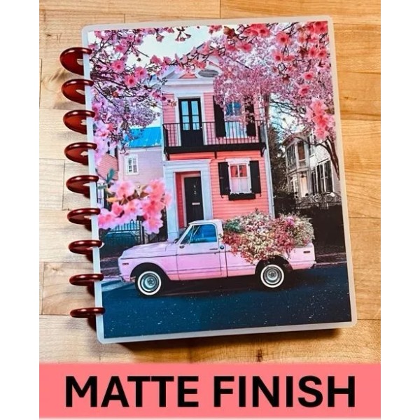 Handmade MATTE Pink Flower House Cover Set 4 use with