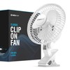 NEXAIR 6-Inch Clip on Fan, 360 Degree Rotation, Two Speed