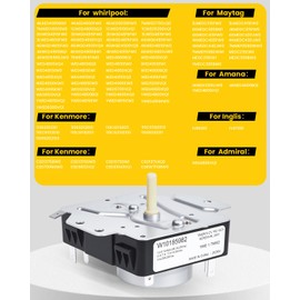 W10185982 Dryer Timer for WPW10185982 AP6016541 PS11749831 Compatible with Whirlpool Maytag Dryer OEM Quality Dryer Parts, 2-Year Warranty, Easy Installation