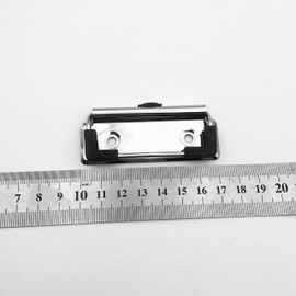 Julyun 10 Pack Clipboard Clips 7cm,10cm,12cm,3 Sizes You can Choose, Mountable Metal Clipboards Hardware (Centimeters, 7cm with Hook and Rubber Grip)