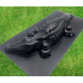 BETONEX Crocodile Alligator Mold Casting Concrete Decorative Mold Big Cement Plastic - Gator Garden Large Concrete Form - Concrete Molds and Forms Animals Reusable - Crocodile Statue for Garden