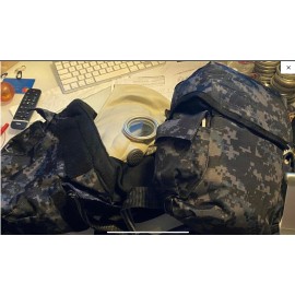 UNIVERSAL MESSENGER BAG DROP LEG SHOULDER BAG GAS MASK URBAN CAMO POUCH