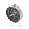 WHAMVOX 4pcs Portable Keychain Compass Compact Aluminum Alloy Navigation Pendant