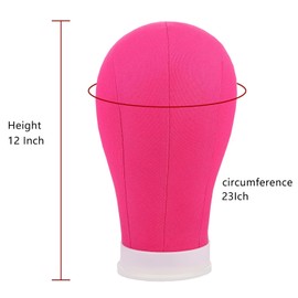 Xtrend Professioneller Mannequin-Perückenkopf aus Poly-Segeltuch, 58,4 cm, zum Herstellen/Trocknen/Stylen von Perücken