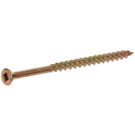 Hillman 48260 8 X 3-Inch Square Drive Multipurpose Wood Screw, 250-Pack, Yellow Zinc
