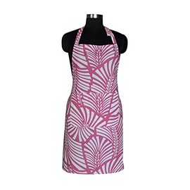 Airwill, 100% Cotton Designer Printed Aprons, Sized 65cm in Width & 80cm in Length with 1 Center Pocket, Adjustable Buckle on Top and 2 Long Ties on Both 2 Sides. Pack of 1 Piece