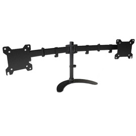Axxis Heavy Duty Display Mount for 2 Displays. LCD/LED Compatible. Max Load 8 Kg. Durable Powder Coated Finish with Cable Holder