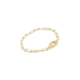 gorjana Women's Crew Link Bracelet, Gold Plated, One Size