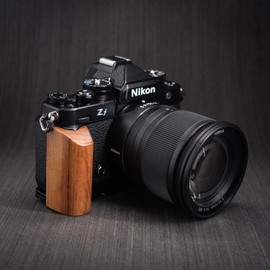 [Iborrys] Compatible Nikon Nikon Zf Camera L-Shaped Plate · Retro Luxury Real Wood Handle · Arca Standard Specification (Iron Wood)