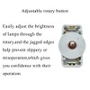 Hahiyo 3A 125V Inline Rotary Cord Switch Adjustable Rotary Double